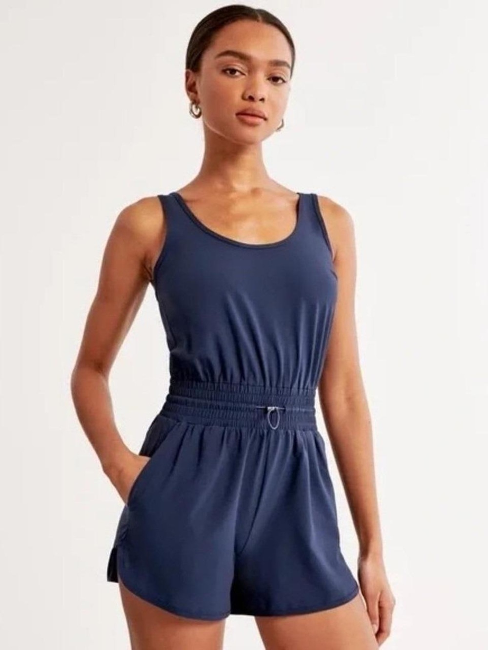 Abercrombie & Fitch Navy Blue Sleeveless Romper